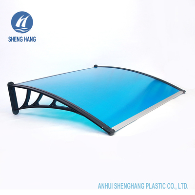 سایبان پلاستیکی پلی کربنات پنجره درب فضای باز نسوز ISO9001 1500mm