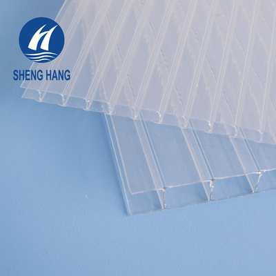 پانل های ورق پلی کربنات دو لایه UL94 V2 ساختار مستطیل شکل 2.1 * 3 متر