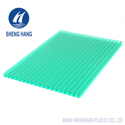 ورق پلی کربنات دو جداره پلاستیکی رنگی Eco 4x8 UL94 V2 مقاوم در برابر شعله