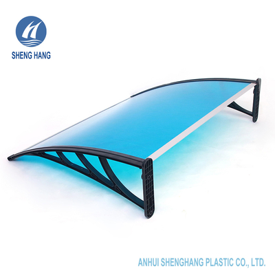 سایبان پلاستیکی پلی کربنات پنجره درب فضای باز نسوز ISO9001 1500mm