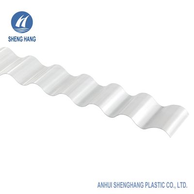 پانل سقف پلاستیکی شفاف OEM 1.5 میلی متری 2.75x12ft ورق پلی کربنات موجدار