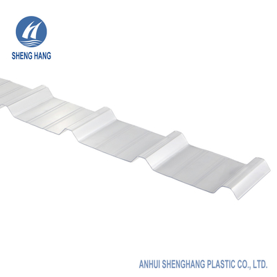 پانل سقف پلاستیکی شفاف OEM 1.5 میلی متری 2.75x12ft ورق پلی کربنات موجدار