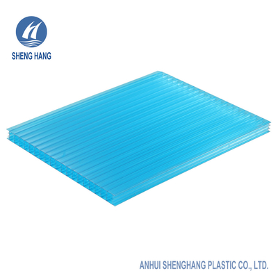 عملکرد محافظ حرارتی ورق توخالی پلی کربنات 50um Anti UV 16mm OEM