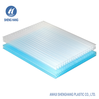 ورق توخالی پلی کربنات ضد ضربه طوفان 16 میلی متری Clear Green Eco
