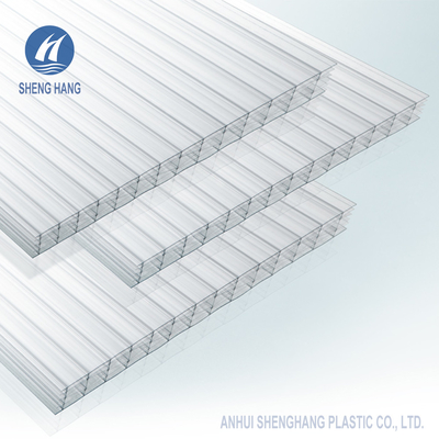 ورق پلی کربنات چند جداره Thermoclear نشکن Hollow 6 Wall Eco