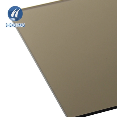 ورق جامد پلی کربنات قهوه ای رنگی SGS 2000*3000mm ASTM C177