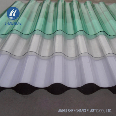 پانل سقفی راه راه پلی کربنات مقاوم در برابر پیری 0.8mm 1.0mm